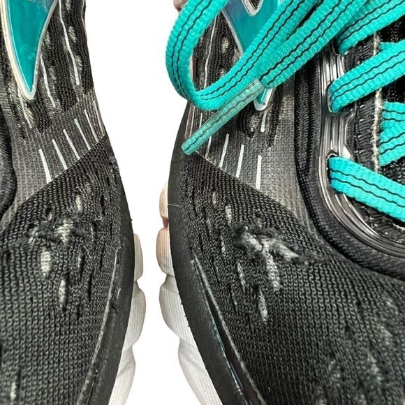 Brooks Women's Ghost 9 Running Shoes Sneakers Black Purple Teal US 8 - Picture 5 of 12